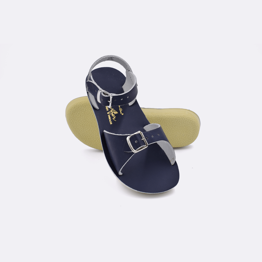 Salt Water Sandal by Hoy Shoes Sun - San Surfer - Kids Navy Shoe Deals Outlet