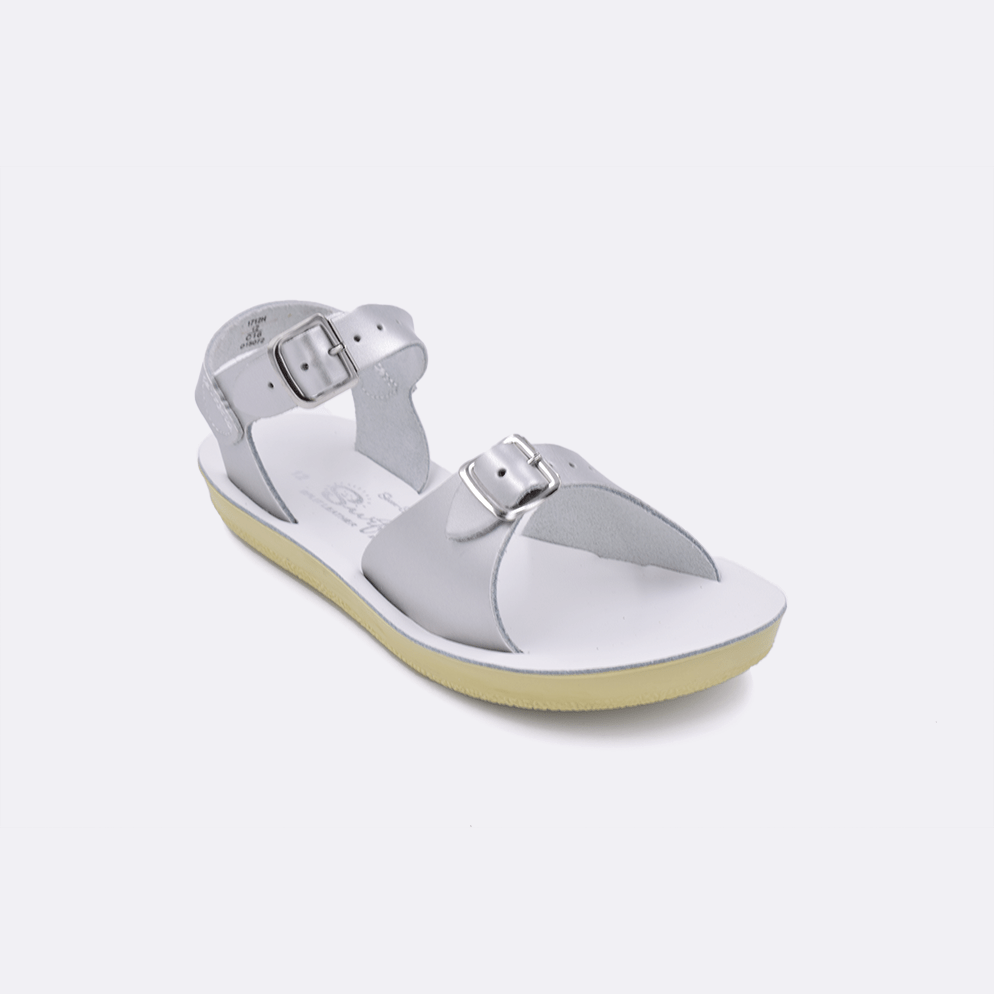 Salt Water Sandal by Hoy Shoes Sun - San Surfer - Kids Silver Shoe Deals Outlet