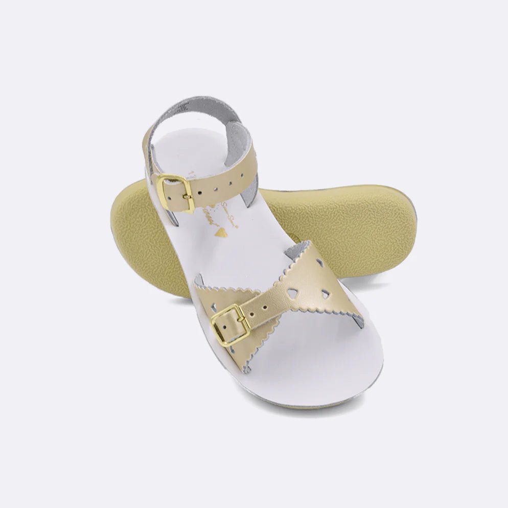 Salt Water Sandal by Hoy Shoes Sun - San Sweetheart - Kids White Shoe Deals Outlet