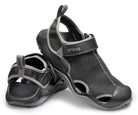 Crocs Swiftwater Mesh Deck - Men's Black Shoe Deals Outlet