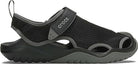 Crocs Swiftwater Mesh Deck - Men's Black Shoe Deals Outlet