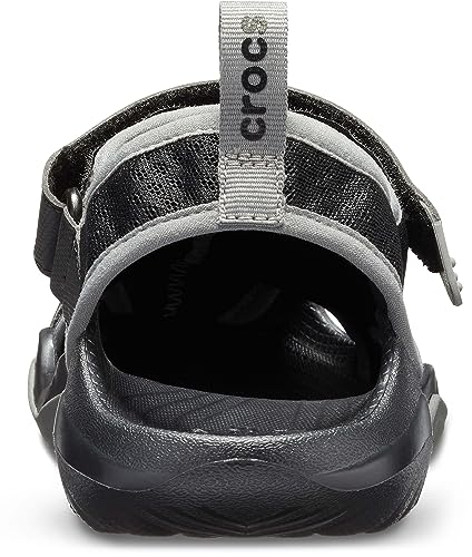 Crocs Swiftwater Mesh Deck - Men's Black Shoe Deals Outlet