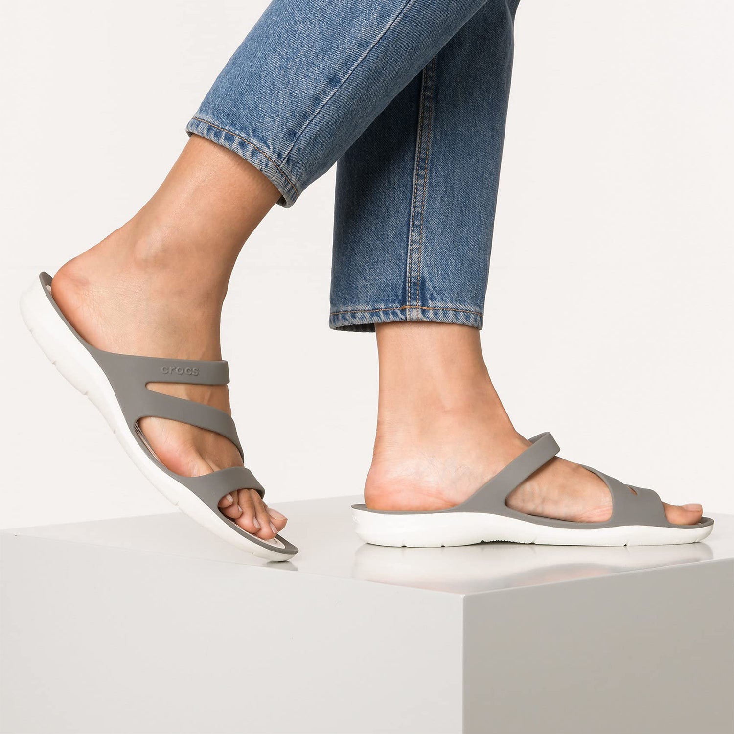 Crocs Swiftwater - Women's Smoke/White Shoe Deals Outlet