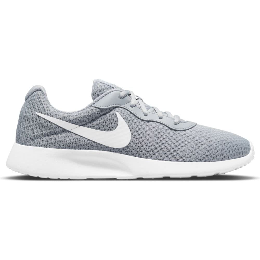Nike Tanjun - Men's Wolf Grey/White - barely Volt - black Shoe Deals Outlet