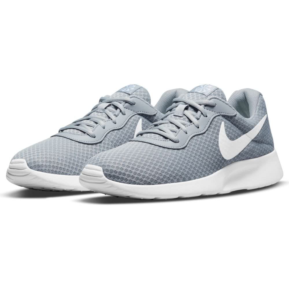 Nike Tanjun - Men's Wolf Grey/White - barely Volt - black Shoe Deals Outlet