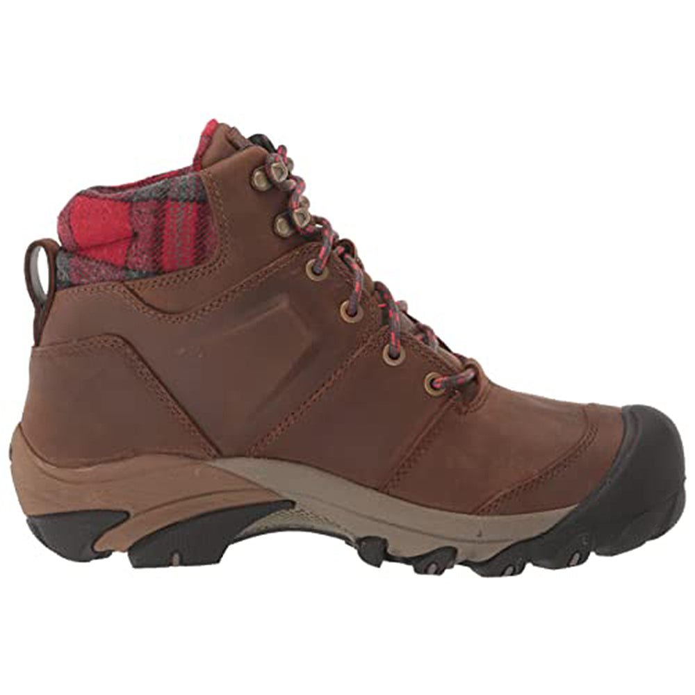 KEEN Targhee ll Winter WP - Men's Dark Earth/Red Plaid Shoe Deals Outlet
