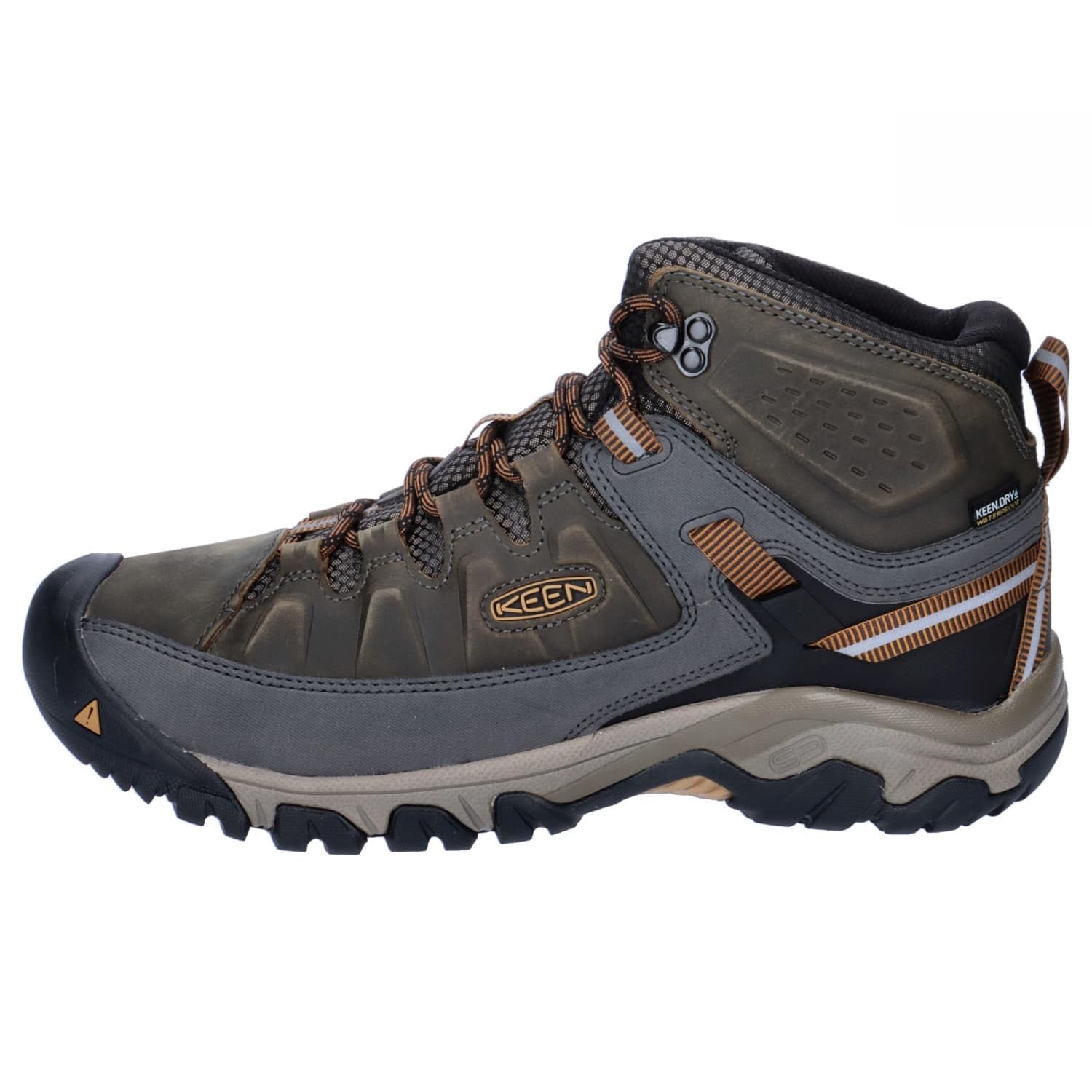 KEEN Targhee lll Mid Waterproof - Men's Black Olive/Golden Brown Shoe Deals Outlet