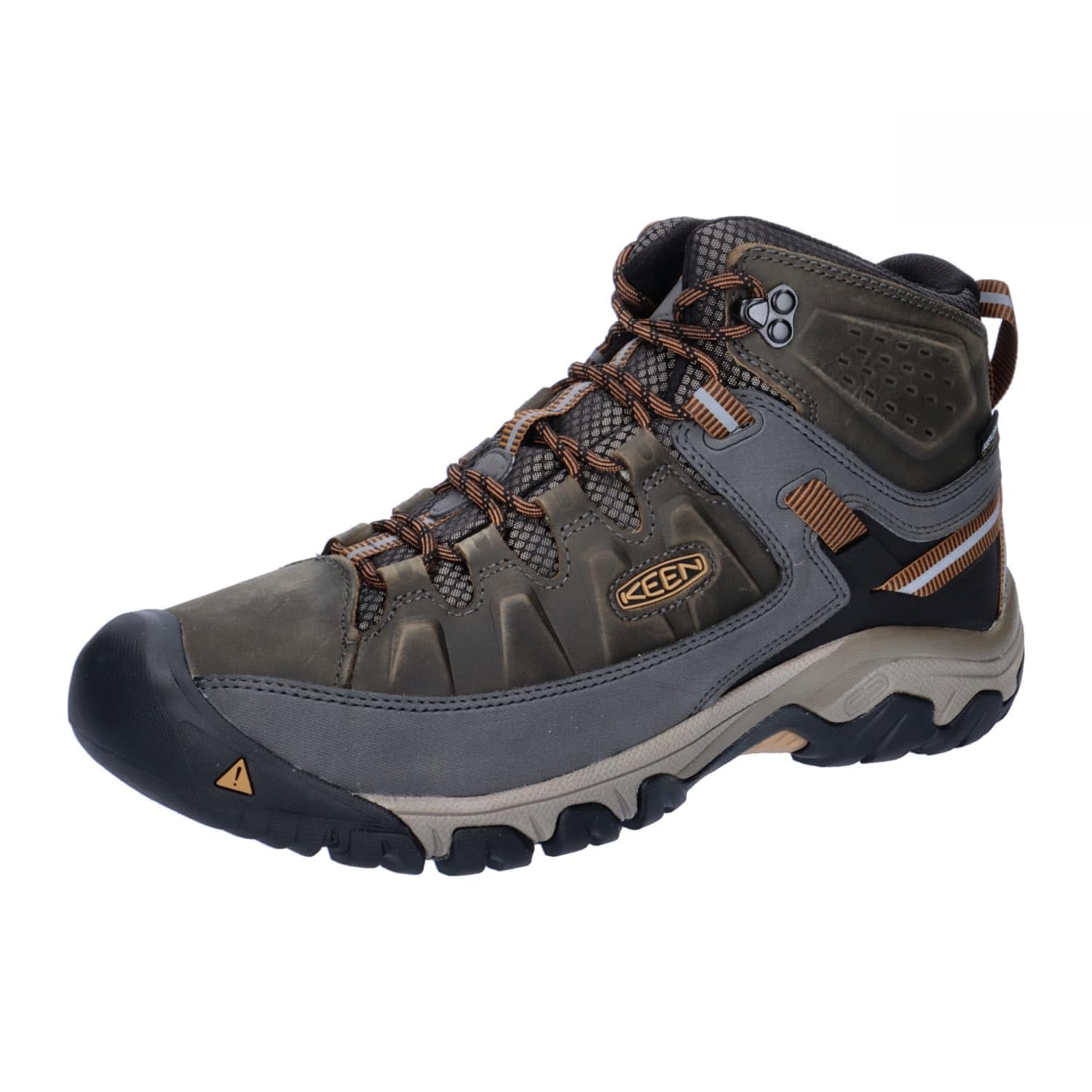 KEEN Targhee lll Mid Waterproof - Men's Black Olive/Golden Brown Shoe Deals Outlet