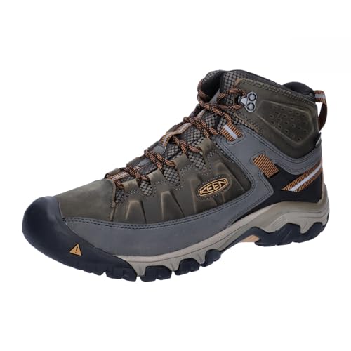 KEEN Targhee lll Mid Waterproof - Men's Black Olive/Golden Brown Shoe Deals Outlet