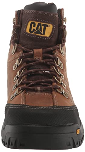 Caterpillar Threshold Waterproof Steel Toe Boots - Men's Real Brown Shoe Deals Outlet