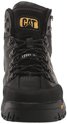 Caterpillar Threshold Waterproof Steel Toe Boots - Men's Black Shoe Deals Outlet