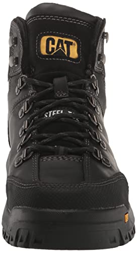 Caterpillar Threshold Waterproof Steel Toe Boots - Men's Black Shoe Deals Outlet