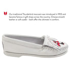 Minnetonka Thunderbird Moccasins - Women's White Shoe Deals Outlet