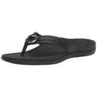 VIONIC Tide Aloe Toe Post - Women's Black Leather Shoe Deals Outlet
