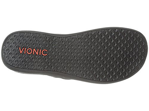 VIONIC Tide II Toe Post Sandal - Women's Black Patent Shoe Deals Outlet