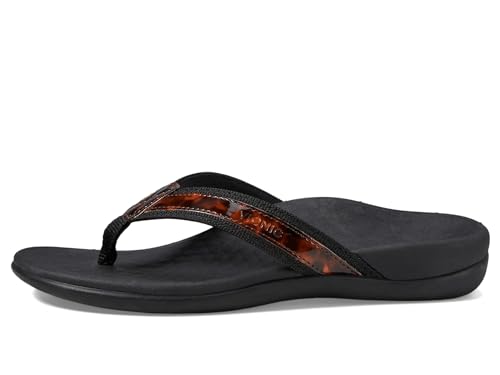 VIONIC Tide II Toe Post Sandal - Women's Black - tortoise Shoe Deals Outlet