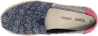 TOMS Alpargata Rope Indigo 5 M 889556952922 Shoe Deals Outlet