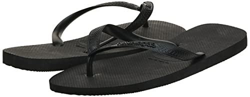 Havaianas Top Flip Flops - Unisex Black Shoe Deals Outlet