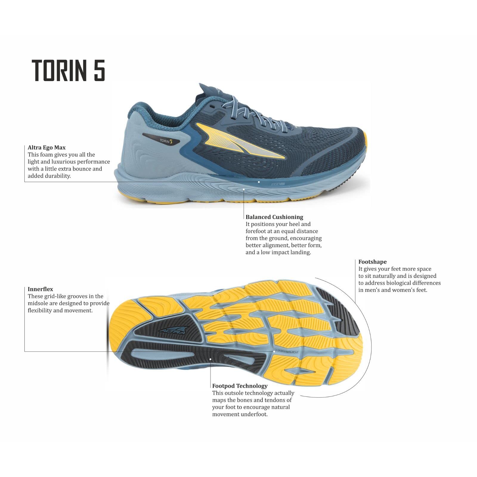 Altra Torin 5 - Men's Black Leather Shoe Deals Outlet