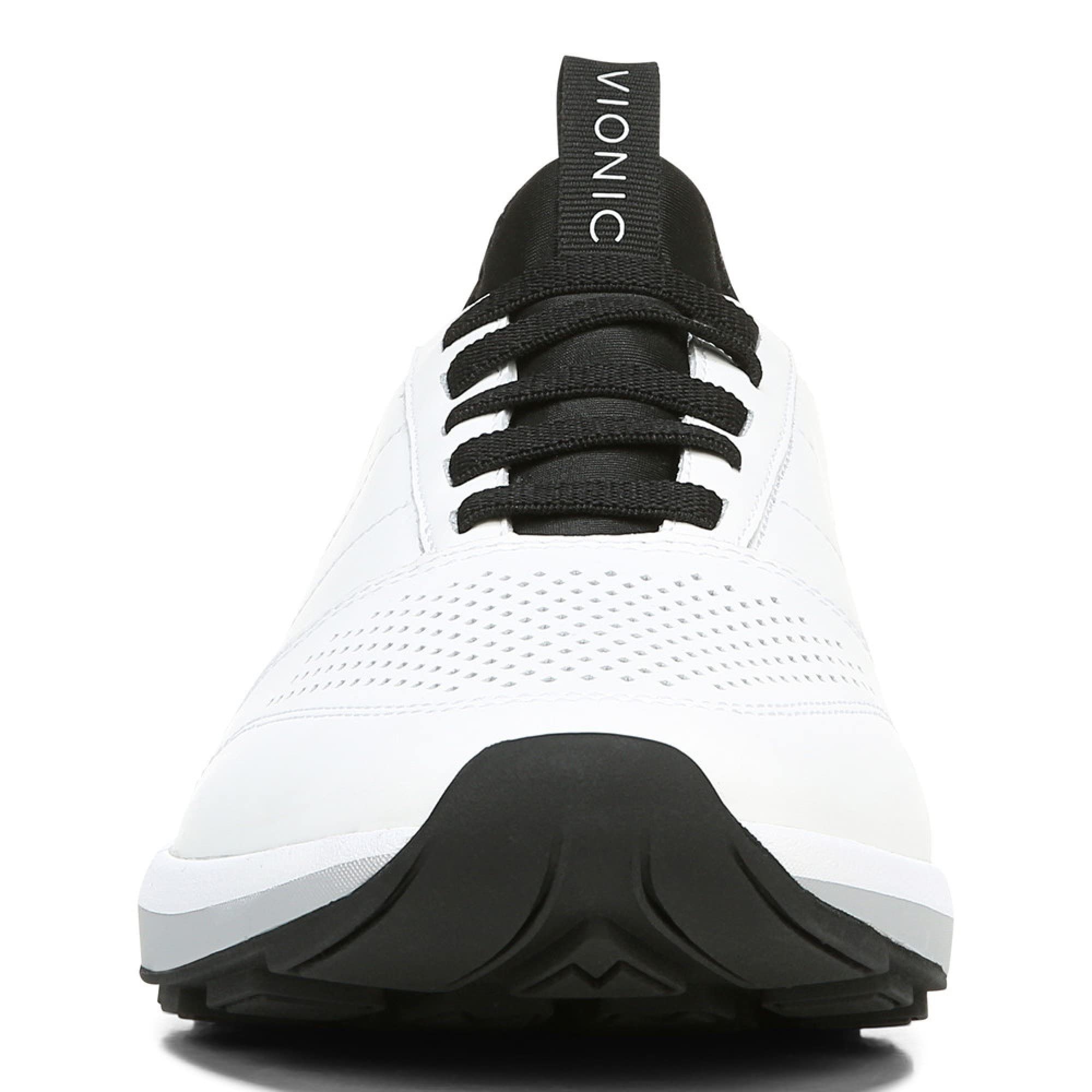 VIONIC Trent Sneaker - Men's WHITE LEATHER Shoe Deals Outlet