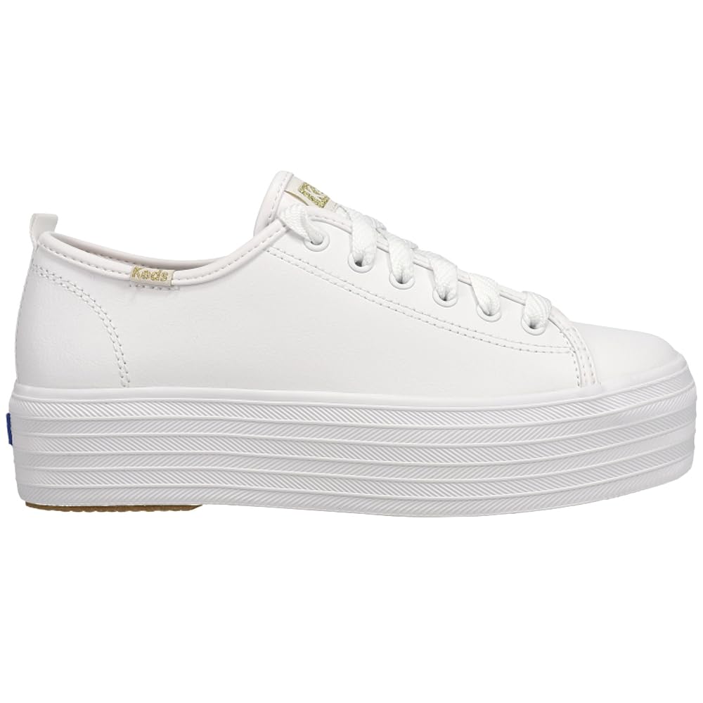 Keds Triple Up Leather - Women's White Shoe Deals Outlet
