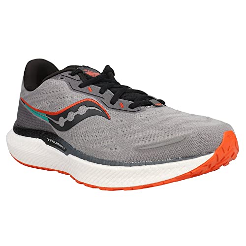 Saucony Triumph 19 - Men's Alloy/Fire Shoe Deals Outlet