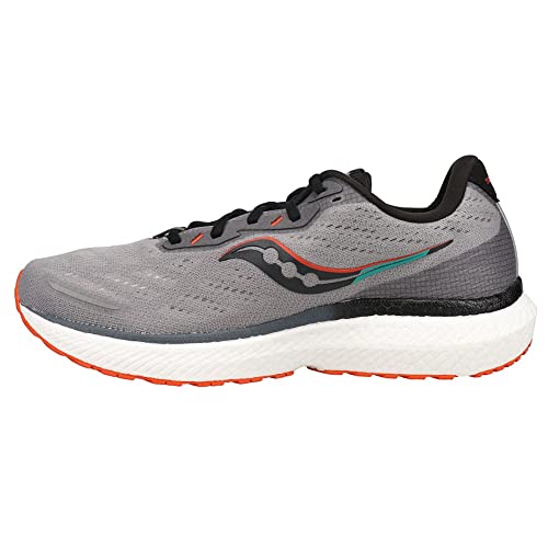 Saucony Triumph 19 - Men's Alloy/Fire Shoe Deals Outlet