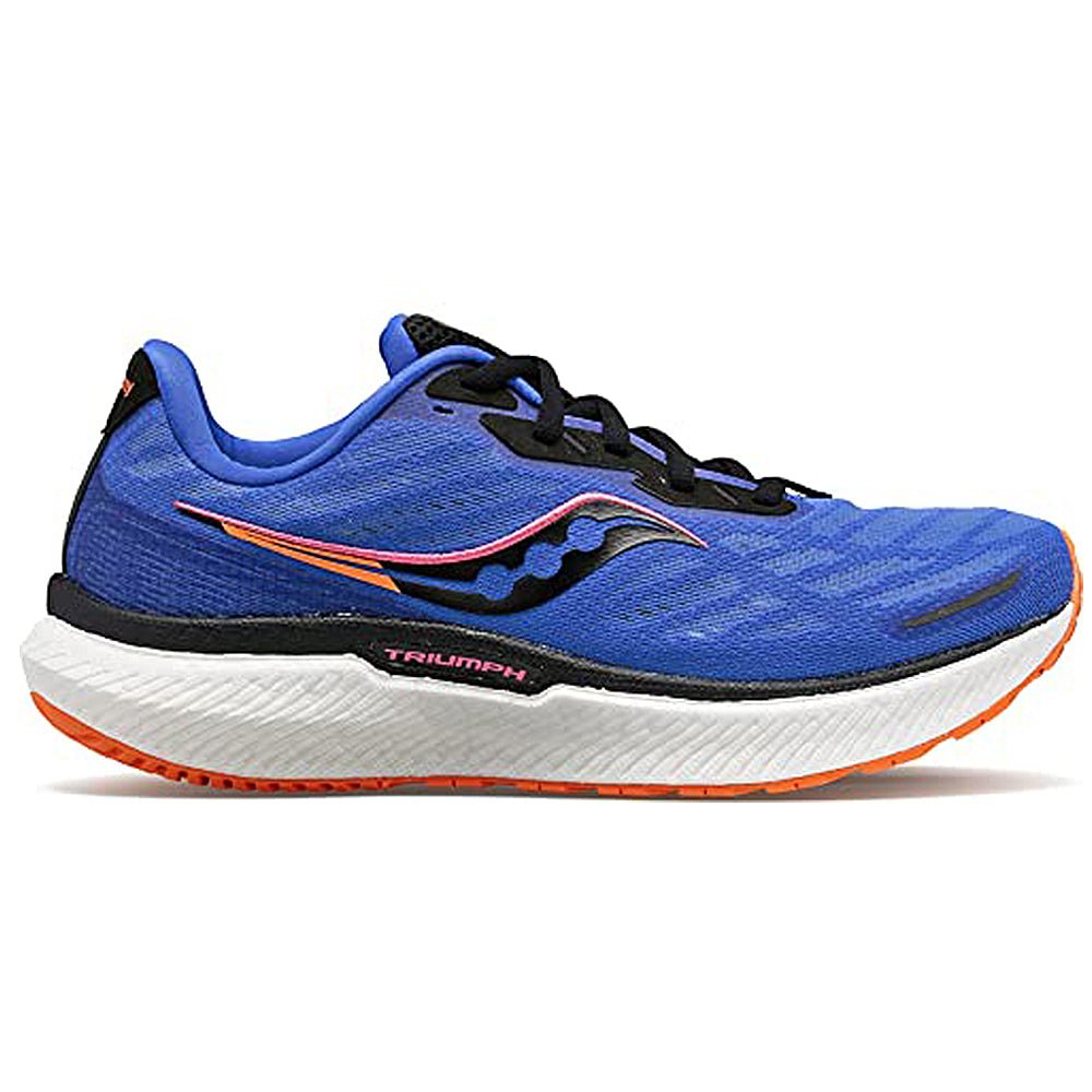 Saucony Triumph 19 Running Shoe - Women's Blue Raz/Zest Shoe Deals Outlet