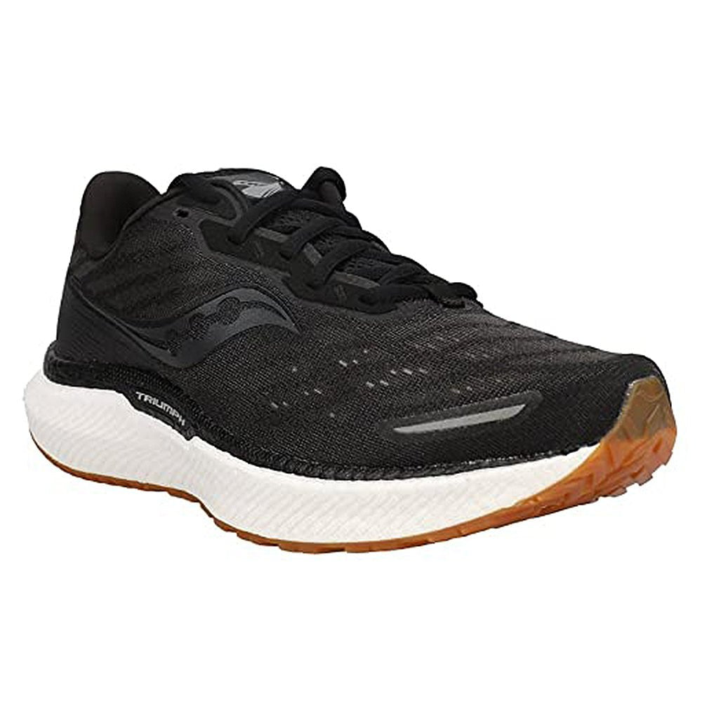 Saucony Triumph 19 Running Shoe - Women's Black/Gum Shoe Deals Outlet