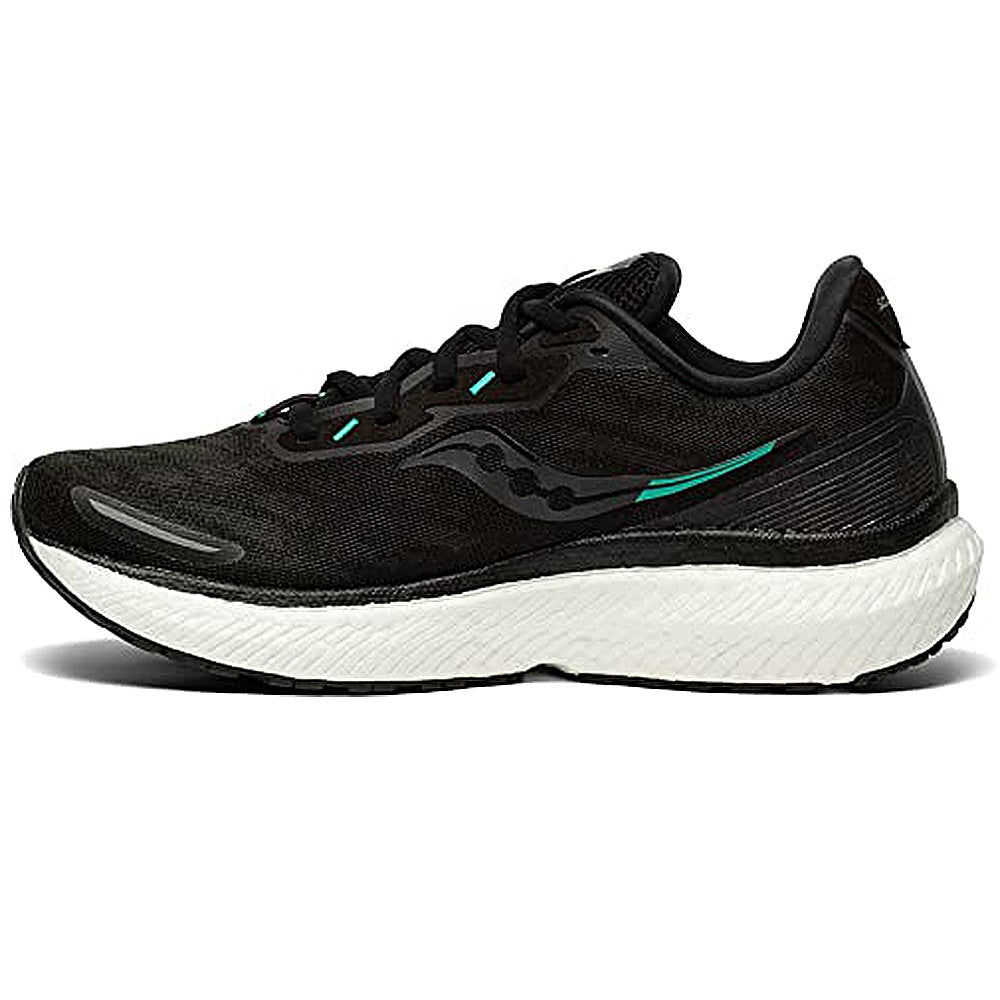 Saucony Triumph 19 Running Shoe - Women's Black/White Shoe Deals Outlet