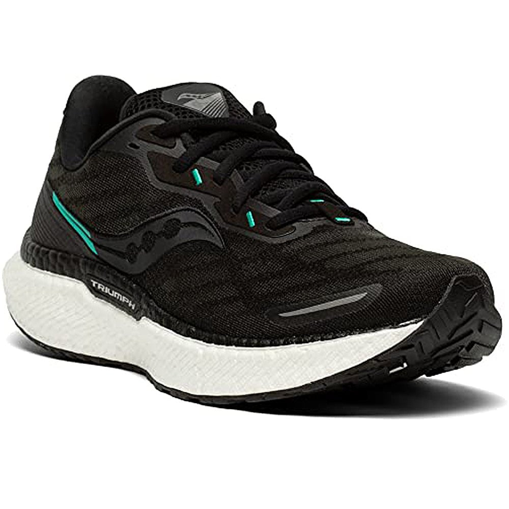Saucony Triumph 19 Running Shoe - Women's Black/White Shoe Deals Outlet