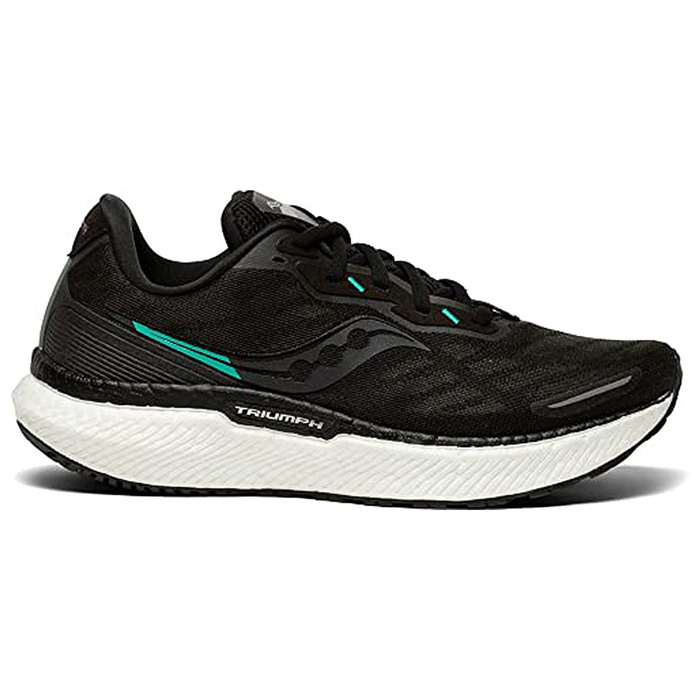 Saucony Triumph 19 Running Shoe - Women's Black/White Shoe Deals Outlet