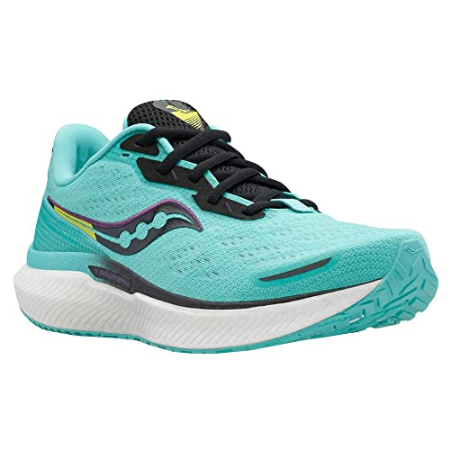 Saucony Triumph 19 - Women's White/Black/Vizi Shoe Deals Outlet