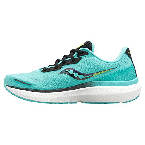 Saucony Triumph 19 - Women's White/Black/Vizi Shoe Deals Outlet