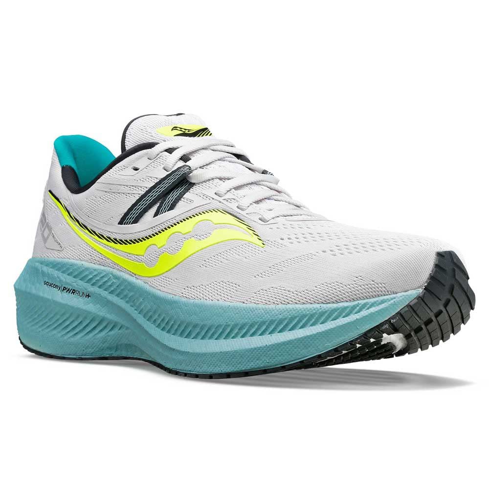 Saucony Triumph 20 - Men's Fog/Mineral Shoe Deals Outlet