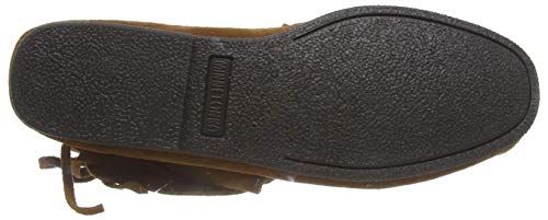 Minnetonka Two Button Hardsole Boot - Men's Brown Shoe Deals Outlet