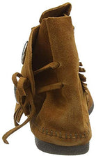 Minnetonka Two Button Hardsole Boot - Men's Brown Shoe Deals Outlet