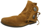 Minnetonka Two Button Hardsole Boot - Men's Brown Shoe Deals Outlet