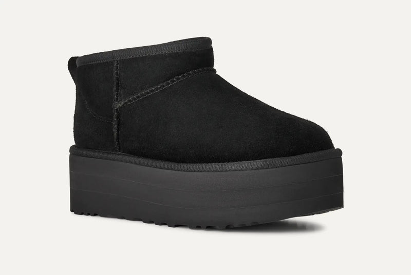 UGG Classic Mini Platform Black 8 M 195719883102 Shoe Deals Outlet