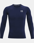 Under Armour HeatGear Compression Long Sleeve Midnight Navy / White Large 194513904464 Shoe Deals Outlet