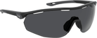 Under Armour UA Gametime Wrap Sunglasses Matte Black/Grey 99mm 716736383811 Shoe Deals Outlet