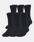 Under Armour UA Training Cotton Socks Black / White 8.5 - 9.5 883096898375 Shoe Deals Outlet