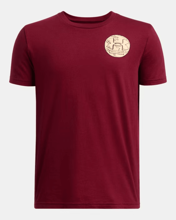 Under Armour UA Trophy T-Shirt Cardinal / Coyote Large 197778088535 Shoe Deals Outlet