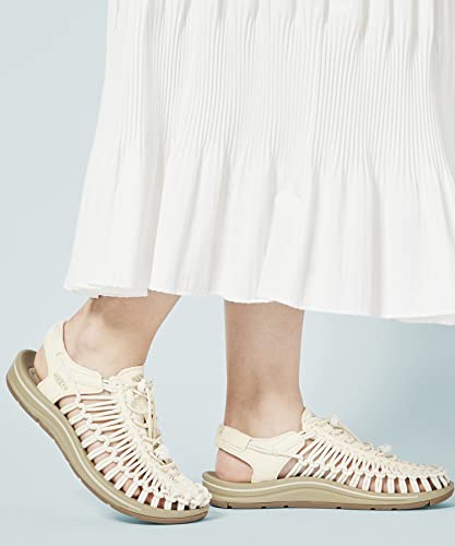 KEEN Uneek - Women's White Cap/Cornstalk Shoe Deals Outlet