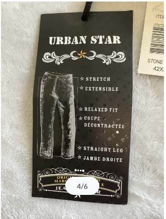 Urban Star Relaxed Fit Straight Leg Stretch Jeans 42 x 30 42x30 Gray 770701265724 Shoe Deals Outlet