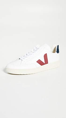 VEJA V - 12 LEATHER - Men's White/Marsala/Nautico Shoe Deals Outlet