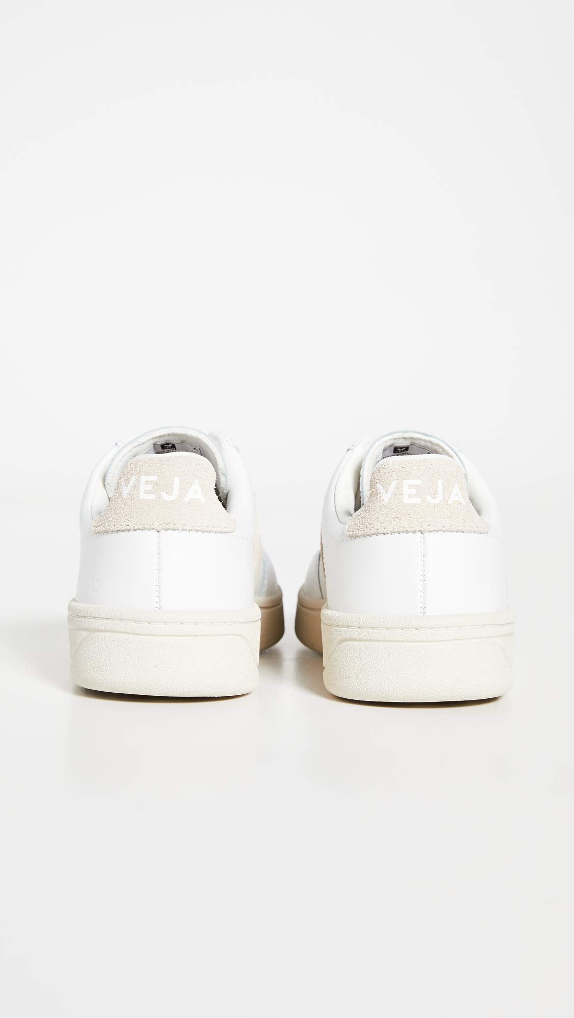 VEJA V - 12 LEATHER - Women's White/Sable Shoe Deals Outlet