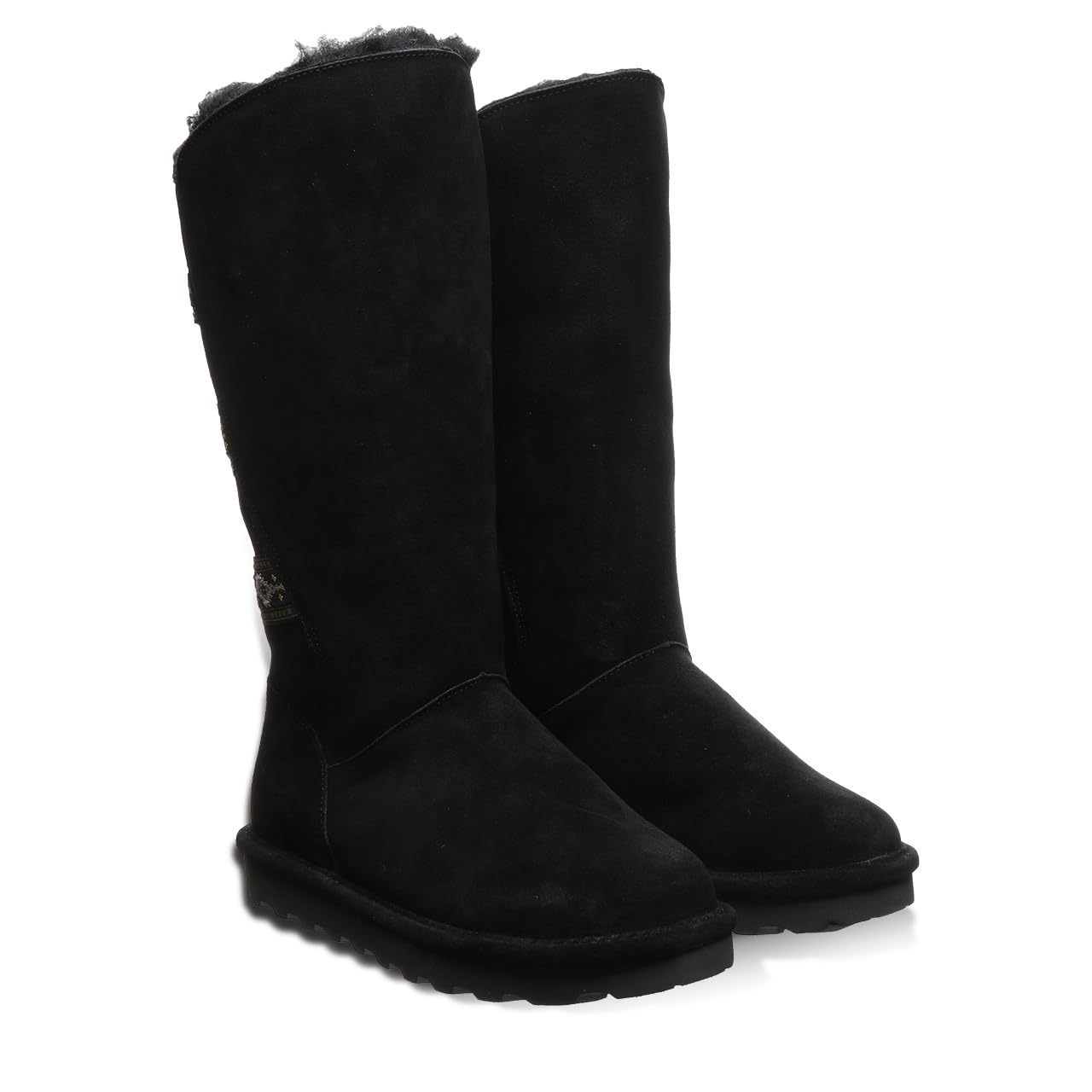 BEARPAW Violet Boot - Women's Black Shoe Deals Outlet