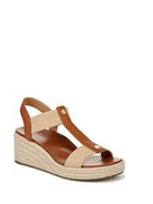 VIONIC Calera Wedge Sandal Camel Leather 11 M 192329985349 Shoe Deals Outlet
