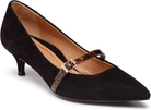 VIONIC Minnie Kitten Heel Black Leather 8 M 192329162399 Shoe Deals Outlet